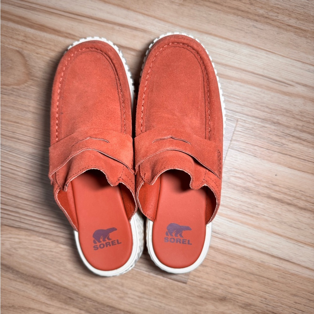 Sorel Ona Ave Women's Rust-Colored Suede Mules
